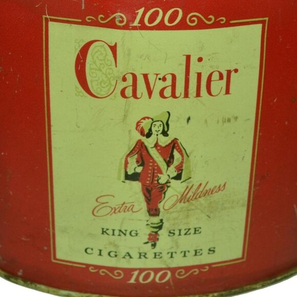 Cavalier 100's Cigarette Tin Vintage RJ Reynolds North Carolina Collectible - Picture 3 of 5